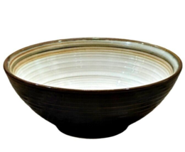 Sango Jetta Black 4830 Stoneware Soup Cereal Bowl 6 3/4 Inch Discontinued - $9.64