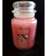 SUMMER SCOOP LARGE YANKEE CANDLE JAR 22OZ ICE CREAM SCENTED PREOWNED UNUSED - $18.71