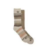 Columbia Men&#39;s 2-Pack Wool Blend Crew Socks Khaki BROWN Shoe Size 6-12 NWT - $13.00 CAD
