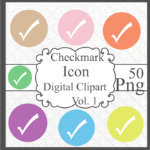 Checkmark icon Digital Clipart Vol. 1 - £0.99 GBP