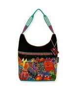 Laurel Burch &quot;Fantastic Cats&quot; Scoop Style Shoulder Tote Bag Purse - $741.12 MXN