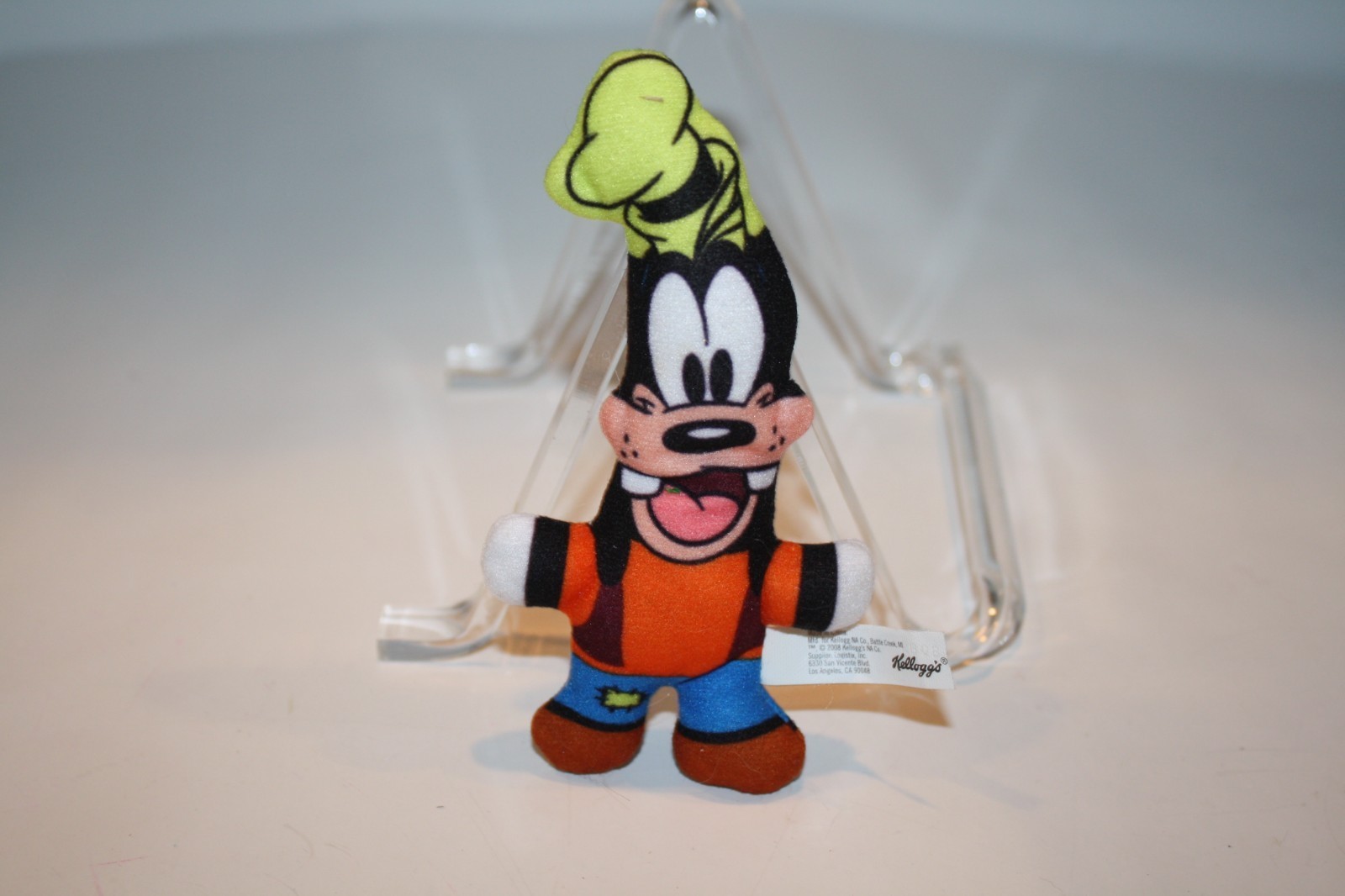 Kellogg&#39;s Disney Goofy Mini 5&quot; Plush Stuffed Animal Dog Soft Toy 2008 Ce... - $5.92