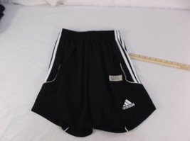 Women&#39;s ADIDAS BLACK AND WHITE STRIPPED SHORTS MEDIUM - £19.01 GBP