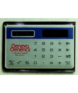 Ultra-Thin Solar Pocket Calculator - Made in Hong Kong - &quot;Geneva Generics&quot; - $8.14