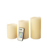 LED Remote Control Electronic Candle - 3 Piece Set - £10.40 GBP