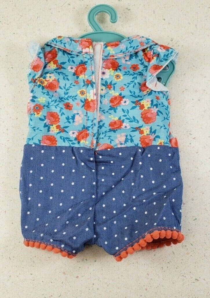 My Life As 18" Doll Clothes / Outfit Brand New Blue Floral Romper outfit - $15.54
