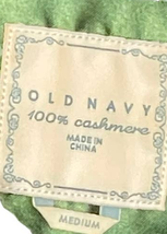 Old Navy Women&#39;s Sweater 100% Cashmere Knit Shawl Collar Long Sleeve Gray Medium - £17.36 GBP