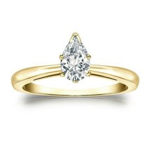 1.75Ct Träne Solitaire Verlobung Hochzeit Ring Echtes Silber Künstlicher Diamant - $71.98