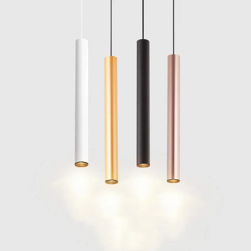 Dimmable LED Pendant Lamp Long Tube lamp Kitchen Island Dining Room Shop... - $14.59+
