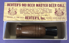 Herter&#39;s World Famous 903 Deer Master Deer Call with Box &amp; Manual Wood - £67.01 GBP