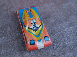 Antique Rare Soviet Russian USSR Primitive Tin Toy Racing Car #4 - £10.91 GBP