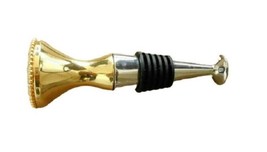 Rhinestone Bottle Stopper Gold Tone Stunning Gorgeous Sparkling - $8.79