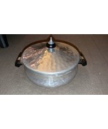 HAMMERED ALUMINUM POT &amp; LID WITH FIRE KING DIVIDED CASSEROLE DISH - SPAI... - $107.96 CAD