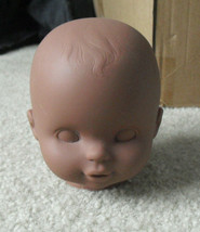 1995 Tyco Vinyl Factory Stock Black Baby Boy Doll Head 4 1/4&quot; Tall - £14.76 GBP