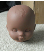 1995 Tyco Vinyl Factory Stock Black Baby Boy Doll Head 4 1/4&quot; Tall - £14.86 GBP
