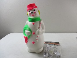 Vintage Christmas Snowman 13&quot; Empire Blow Mold 1968 - £42.72 GBP