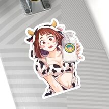 Waifu Girl Ochako Uraraka Ecchi My Hero Academia Anime Kiss-Cut Sticker ... - $5.98+