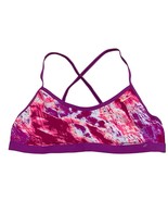 Nike Swim Top Sport Bra Size 8 NESS5017 Violet Purple Acid Wash Multicol... - $19.79
