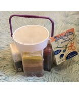 Jewelry Making Glass Seed Beads 25 Colors Portable Caddy Crafts Arts BEA... - $27.16 CAD