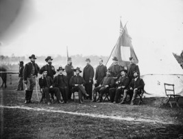 Union General Henry Prince and Staff Culpeper, VA - 8x10 Civil War Photo 1863 - £6.96 GBP