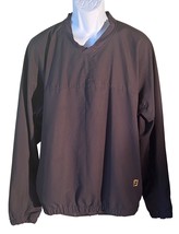 FJ FOOTJOY Long Sleeve Pull Over Golf Fleece Jacket  Black Large - $14.50