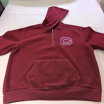 Champion Athleticwear Men's 1/4 Zip Red Cotton Blend Sweatshirt Hoodie Size L image 7