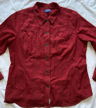 Womens Pendleton Western Jacket Shirt Wool Red Pockets Size XL - $58.90