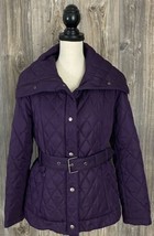 PENDLETON Jacket Women&#39;s Medium Purple Belted Quilted Full-Zip Polyester - £22.55 GBP