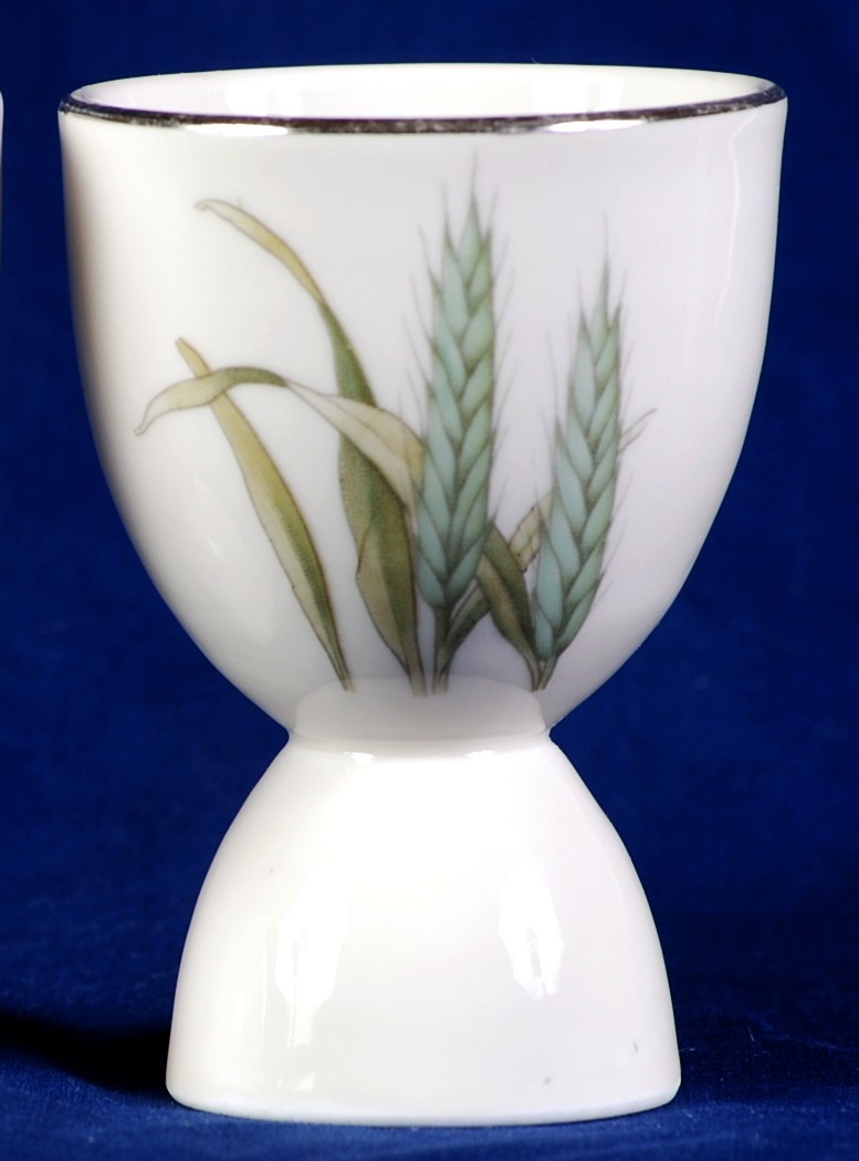 Epiag Harvest Wheat 2 Egg Cups Eggcups Czechoslovakia Bohemia #7643 Item image 2