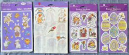 Assorted Lot of Easter/Spring Themed Sticker Sheets 4 Pieces Some Used SKU - $26.99