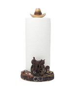 Decorative Country Western Paper Towel Holder with Cowboy Hat, Horse Sad... - $174.59
