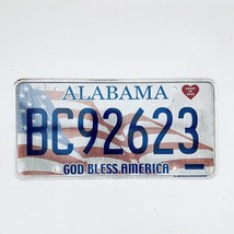 United States Alabama God Bless America Passenger License Plate BC92623 - £11.82 GBP
