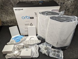 New Open Box NETGEAR Orbi Pro AX6000 Tri-Band Mesh Wi-Fi 6 System (Set o... - £267.36 GBP