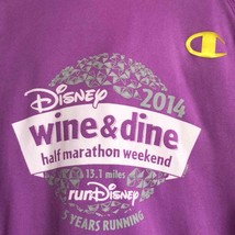 Champion Disney 2014 wine and dine half marathon Lilac Sweatshirt Hoodie... - $29.69