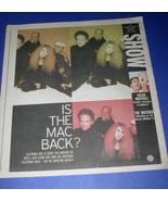 FLEETWOOD MAC CHRISTINE MCVIE SHOW NEWSPAPER SUPPLEMENT VINTAGE 2003 - $41.15 CAD
