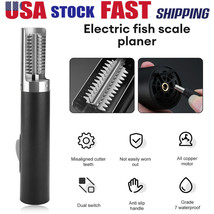Electric Fish Scaler Scale Remover Tool Portable Fishing Cleaner Scraper... - $67.44
