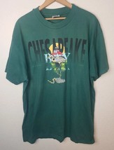 VTG 1994 Chesapeake Bay Shirt XL GREEN LIGHTHOUSE CRANE BIRDS NATURE  90... - $13.74
