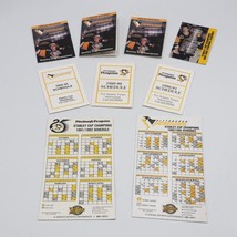 Lot of 9 Pittsburgh Penguins Schedules 1990&#39;s Mario Lemieux - £42.24 GBP