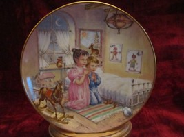 NOW I LAY ME DOWN TO SLEEP collector plate WILLY FREUNER Children&#39;s Prayers - £6.28 GBP