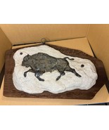 Buffalo Ceramic Relief Plaque - $128.89 CAD