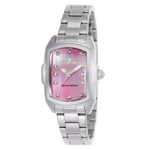 INVICTA Special Edition LUPAH 23169 Stainless Steel Rectangle Dial Watch Pink - £86.53 GBP