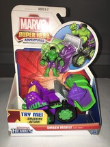 Marvel Super Hero Adventures Playskool Heroes Smash Mobile with Hulk - Rare - £23.97 GBP