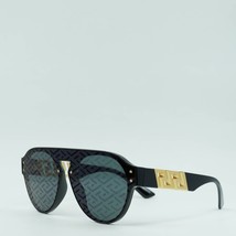 VERSACE VE4420 GB1/F Black/Dark Grey Monogram Blue 44-144-145 Sunglasses New ... - $156.75