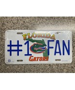 University of Florida Gators #1 Fan State Metal License Plate NEW IN WRAP - $11.31