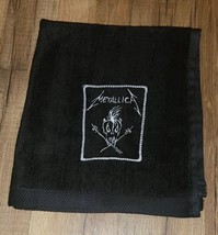 Metallica Embroidered Golf Sport Towel 16x18 Black - $17.00