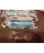 Equate hypoallergenic with coconut Flushable Wipes, 2 Easy Pop-ups Packs... - $26.41 CAD