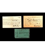 Vtg WWII US Navy Graduation &amp; Guest Pass Norman OK Commissary Store Miam... - $79.99