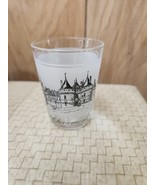 Chateau De Chaumont Castle Souvenir Shot Whiskey Glass  France Vintage - €16,30 EUR
