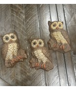Homco Owls Wall Art Plaque Set of 3 Vintage Mid Century Modern  Kitsche ... - $363.55 MXN