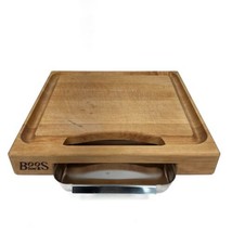 John Boos Newton Prep Master Maple Wood Cutting Board w Pan 15x14x2.25 Flaws - £114.65 GBP